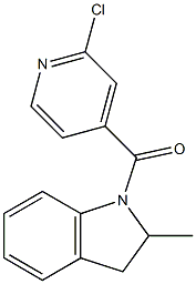 1-[(2-chloropyridin-4-yl)carbonyl]-2-methyl-2,3-dihydro-1H-indole Struktur