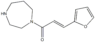 1-[(2E)-3-(2-furyl)prop-2-enoyl]-1,4-diazepane Struktur