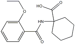 1-[(2-ethoxybenzoyl)amino]cyclohexanecarboxylic acid Struktur