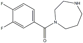 1-[(3,4-difluorophenyl)carbonyl]-1,4-diazepane Struktur