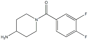 1-[(3,4-difluorophenyl)carbonyl]piperidin-4-amine Struktur