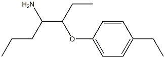 1-[(4-aminoheptan-3-yl)oxy]-4-ethylbenzene Struktur