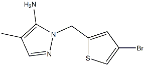 1-[(4-bromothiophen-2-yl)methyl]-4-methyl-1H-pyrazol-5-amine Struktur