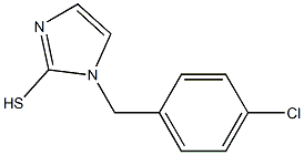 1-[(4-chlorophenyl)methyl]-1H-imidazole-2-thiol Struktur