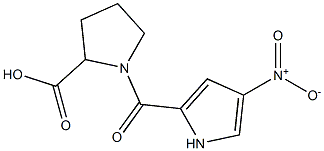 1-[(4-nitro-1H-pyrrol-2-yl)carbonyl]pyrrolidine-2-carboxylic acid Struktur