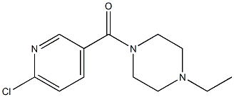 1-[(6-chloropyridin-3-yl)carbonyl]-4-ethylpiperazine Struktur