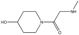 1-[(methylamino)acetyl]piperidin-4-ol Struktur