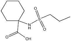 1-[(propylsulfonyl)amino]cyclohexanecarboxylic acid Struktur