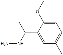 1-[1-(2-methoxy-5-methylphenyl)ethyl]hydrazine Struktur