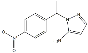 1-[1-(4-nitrophenyl)ethyl]-1H-pyrazol-5-amine Struktur