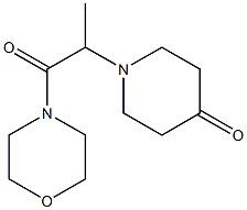 1-[1-(morpholin-4-yl)-1-oxopropan-2-yl]piperidin-4-one Struktur