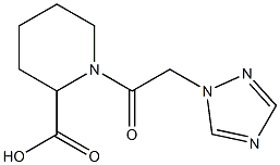 1-[2-(1H-1,2,4-triazol-1-yl)acetyl]piperidine-2-carboxylic acid Struktur