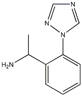 1-[2-(1H-1,2,4-triazol-1-yl)phenyl]ethan-1-amine Struktur