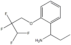 1-[2-(2,2,3,3-tetrafluoropropoxy)phenyl]propan-1-amine Struktur