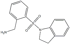 1-[2-(2,3-dihydro-1H-indol-1-ylsulfonyl)phenyl]methanamine Struktur