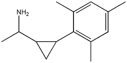 1-[2-(2,4,6-trimethylphenyl)cyclopropyl]ethan-1-amine Struktur