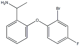 1-[2-(2-bromo-4-fluorophenoxy)phenyl]ethan-1-amine Struktur