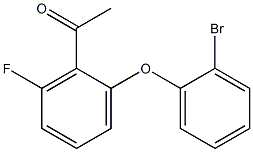 1-[2-(2-bromophenoxy)-6-fluorophenyl]ethan-1-one Struktur