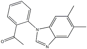 1-[2-(5,6-dimethyl-1H-1,3-benzodiazol-1-yl)phenyl]ethan-1-one Struktur