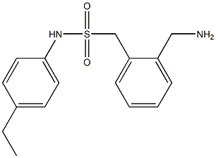 1-[2-(aminomethyl)phenyl]-N-(4-ethylphenyl)methanesulfonamide Struktur