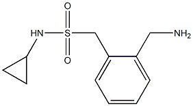 1-[2-(aminomethyl)phenyl]-N-cyclopropylmethanesulfonamide Struktur