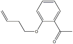 1-[2-(but-3-en-1-yloxy)phenyl]ethan-1-one Struktur