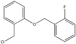 1-[2-(chloromethyl)phenoxymethyl]-2-fluorobenzene Struktur