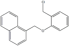 1-[2-(chloromethyl)phenoxymethyl]naphthalene Struktur