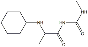 1-[2-(cyclohexylamino)propanoyl]-3-methylurea Struktur