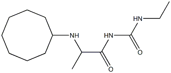 1-[2-(cyclooctylamino)propanoyl]-3-ethylurea Struktur