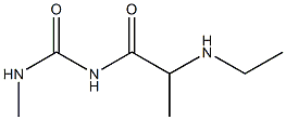 1-[2-(ethylamino)propanoyl]-3-methylurea Struktur