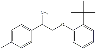 1-[2-amino-2-(4-methylphenyl)ethoxy]-2-tert-butylbenzene Struktur