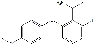 1-[2-fluoro-6-(4-methoxyphenoxy)phenyl]ethan-1-amine Struktur