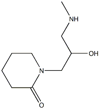 1-[2-hydroxy-3-(methylamino)propyl]piperidin-2-one Struktur