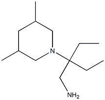 1-[3-(aminomethyl)pentan-3-yl]-3,5-dimethylpiperidine Struktur