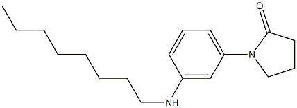 1-[3-(octylamino)phenyl]pyrrolidin-2-one Struktur