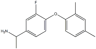 1-[4-(2,4-dimethylphenoxy)-3-fluorophenyl]ethan-1-amine Structure