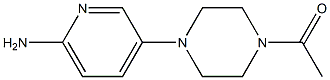 1-[4-(6-aminopyridin-3-yl)piperazin-1-yl]ethan-1-one Struktur