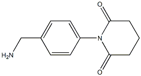 1-[4-(aminomethyl)phenyl]piperidine-2,6-dione Struktur