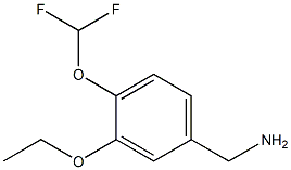 1-[4-(difluoromethoxy)-3-ethoxyphenyl]methanamine Struktur