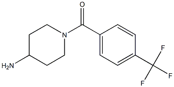 1-[4-(trifluoromethyl)benzoyl]piperidin-4-amine Struktur