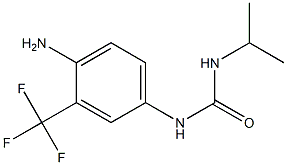 1-[4-amino-3-(trifluoromethyl)phenyl]-3-propan-2-ylurea Struktur