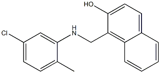 1-{[(5-chloro-2-methylphenyl)amino]methyl}naphthalen-2-ol Struktur