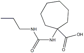 1-{[(propylamino)carbonyl]amino}cycloheptanecarboxylic acid Struktur