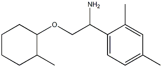 1-{1-amino-2-[(2-methylcyclohexyl)oxy]ethyl}-2,4-dimethylbenzene Struktur