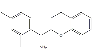 1-{1-amino-2-[2-(propan-2-yl)phenoxy]ethyl}-2,4-dimethylbenzene Struktur