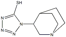 1-{1-azabicyclo[2.2.2]octan-3-yl}-1H-1,2,3,4-tetrazole-5-thiol Struktur