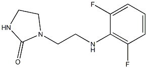 1-{2-[(2,6-difluorophenyl)amino]ethyl}imidazolidin-2-one Struktur