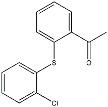 1-{2-[(2-chlorophenyl)sulfanyl]phenyl}ethan-1-one Struktur