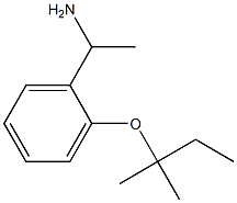 1-{2-[(2-methylbutan-2-yl)oxy]phenyl}ethan-1-amine Struktur